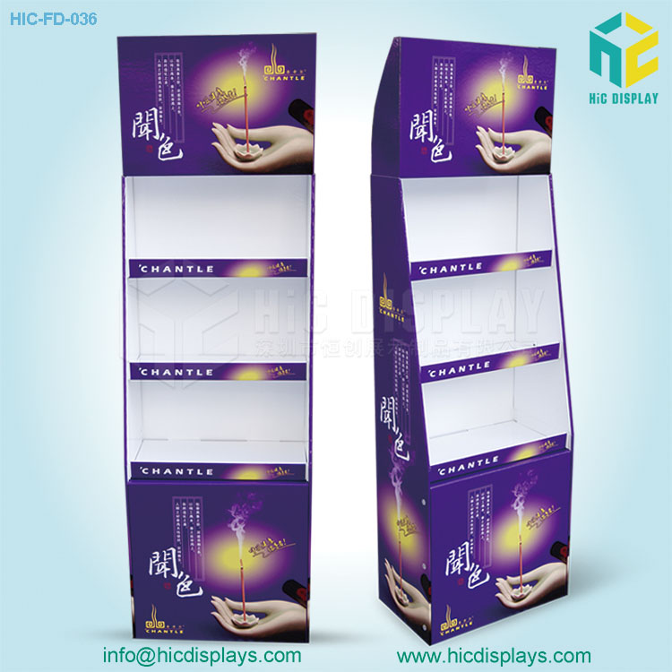 香薰产品纸货架